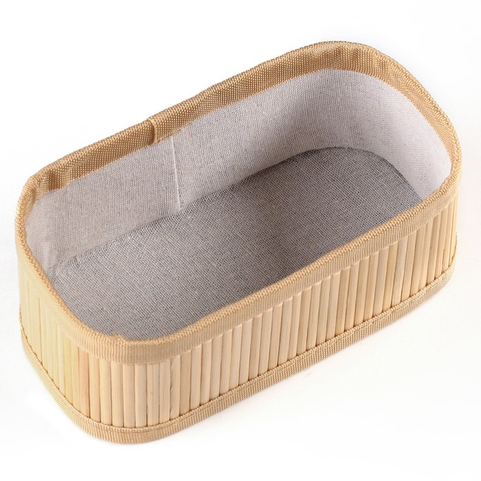 Корзина стеллажная Корзина стеллажная "Бамбук", 20 х 10 х 8 см, бамбук