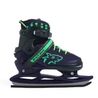 Коньки раздвижные BlackAqua, р. 35-38, для фитнеса, синие, зелёные Коньки раздвижные BlackAqua, р. 35-38, для фитнеса, синие, зелёные