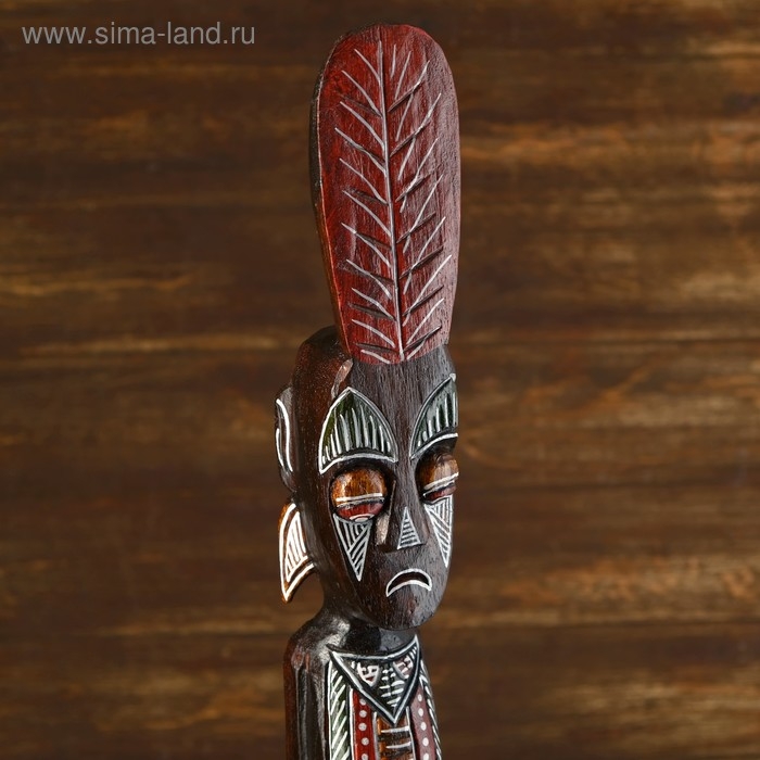 Статуэтка  Статуэтка "Абориген Кетут" дерево 11х10х100 см