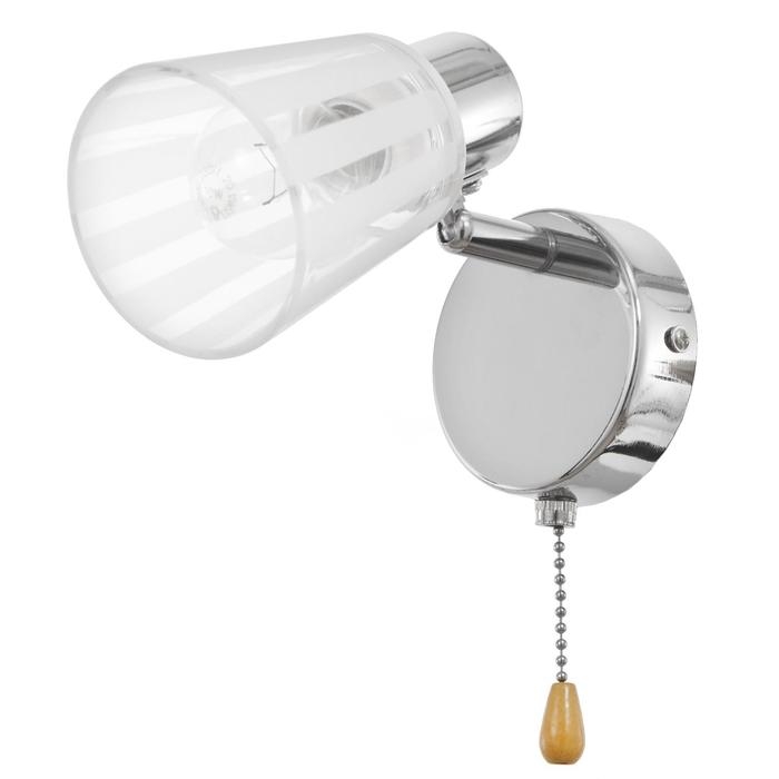 Бра с переключателем 59390/1 E14 40Вт хром 15х11х15 см Бра с переключателем 59390/1 E14 40Вт хром 15х11х15 см