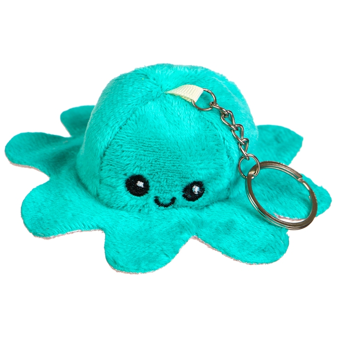 Мягкая игрушка-трансформер «Осьминог-перевёртыш», 12 см, на брелоке, цвета МИКС