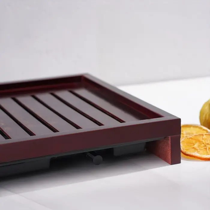 Стол для чайной церемонии с подносом &laquo;Чабань&raquo;, 43&times;27.5&times;5 см, дерево, коричневый