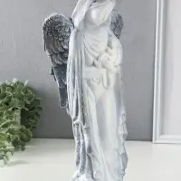 Фигура "Ангелина с младенцем" 17х10х40см, антик Фигура "Ангелина с младенцем" 17х10х40см, антик