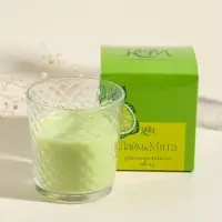 Ароматическая свеча в стакане &laquo;Лайм и мята&raquo;, 8&times;8.5 см, 30 ч