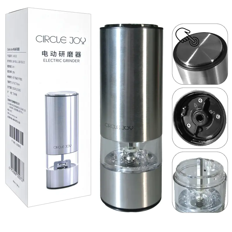 *Электрическая мельница для перца и соли CIRCLE JOY CJ-EG01 (36шт/кор) *Электрическая мельница для перца и соли CIRCLE JOY CJ-EG01 (36шт/кор)