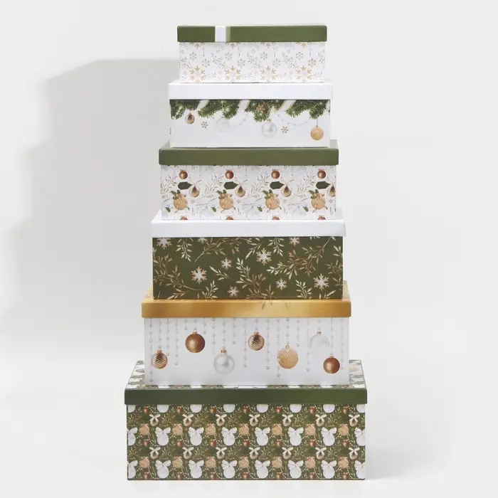 Набор подарочных коробок 6 в 1 «Новогодний подарок», 20 х 12.5 х 7.5 ‒ 32.5 х 20 х 12.5 см, Новый год Набор подарочных коробок 6 в 1 «Новогодний подарок», 20 х 12.5 х 7.5 ‒ 32.5 х 20 х 12.5 см, Новый год