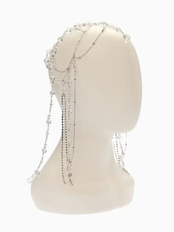 Украшение для волос  Украшение для волос "Хрусталь", цвет белый в серебре