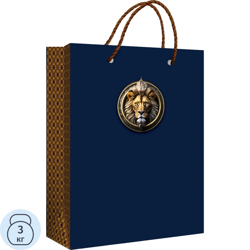 Пакет подарочный(MS) Бронзовый лев, 70001175
