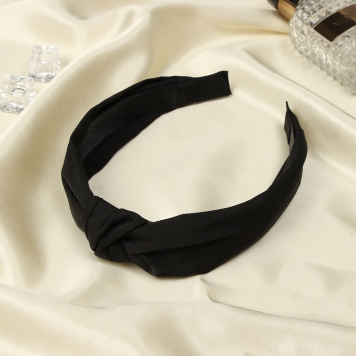 Ободок для волос Ободок для волос "Кокетка" 3 см, чёрный