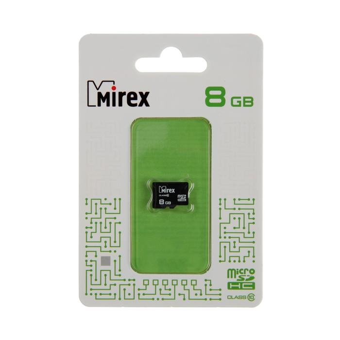 Карта памяти Mirex microSD, 8 Гб, SDHC, класс 10 Карта памяти Mirex microSD, 8 Гб, SDHC, класс 10