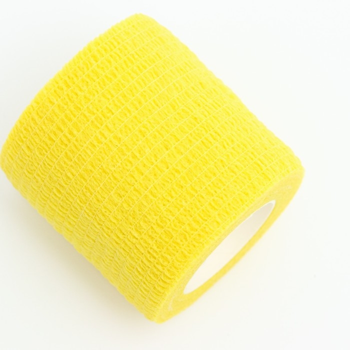 Бинт самофиксирующийся, 5 см, макс. растяжимость 4,5 м, жёлтый Бинт самофиксирующийся, 5 см, макс. растяжимость 4,5 м, жёлтый