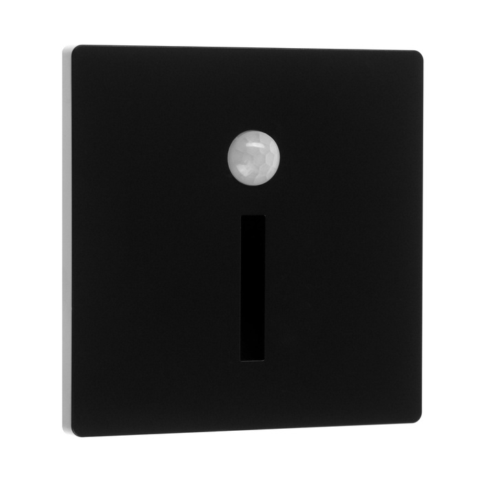 Встраиваемый светильник для лестницы, NL-37, датчик движ., 1.5 Вт, 60 Лм, 6500К, черный