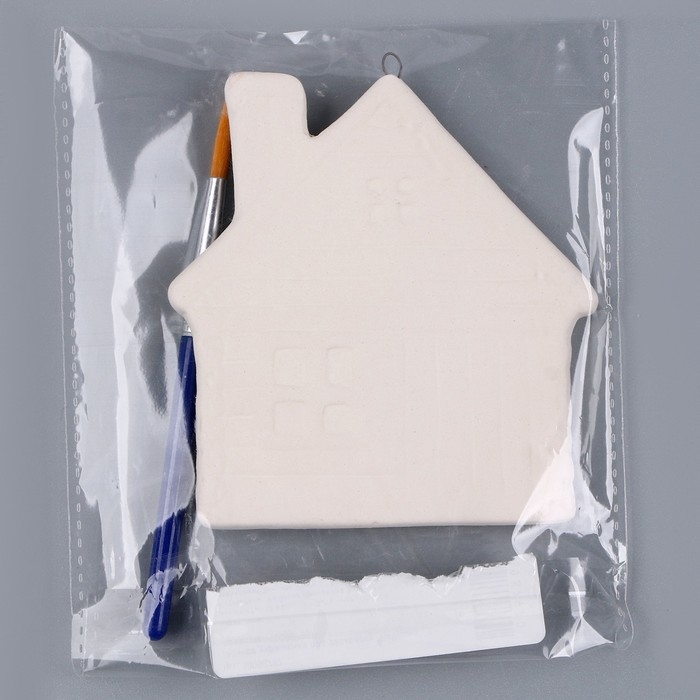 Новый год! Ёлочное украшение под раскраску «Избушка», с подвесом Новый год! Ёлочное украшение под раскраску «Избушка», с подвесом