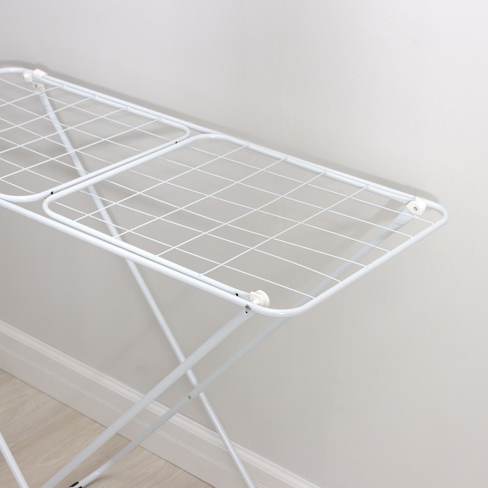 Сушилка для белья напольная складная Доляна, рабочая длина 16 м, цвет белый Сушилка для белья напольная складная Доляна, рабочая длина 16 м, цвет белый