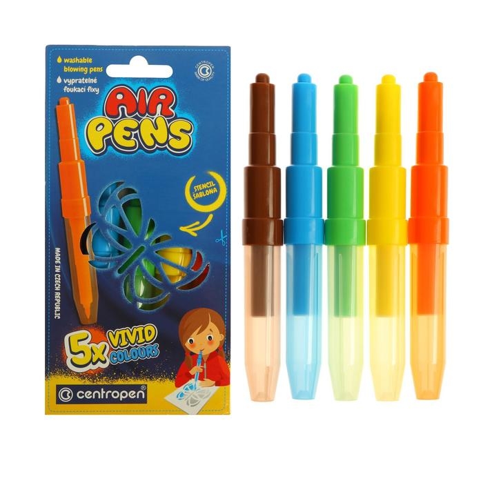 Фломастеры - блопены 5 цветов Centropen 1500/05 AirPens Vivid Colours Фломастеры - блопены 5 цветов Centropen 1500/05 AirPens Vivid Colours