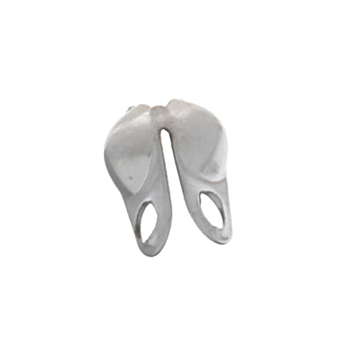 Концевик, цвет серебро, 3,2 мм (набор 20 шт.) Концевик, цвет серебро, 3,2 мм (набор 20 шт.)