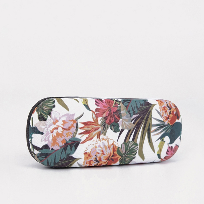 Футляр для очков на хлопушке, длина 16 см, цвет разноцветный/белый Футляр для очков на хлопушке, длина 16 см, цвет разноцветный/белый