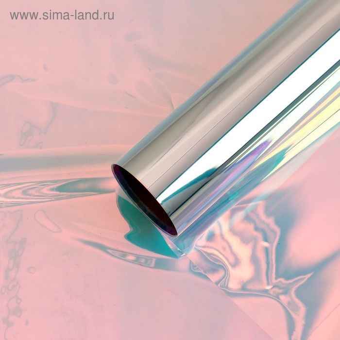 Плёнка иридисцентная  Плёнка иридисцентная "Розовое облако", 0,5 х 5 м
