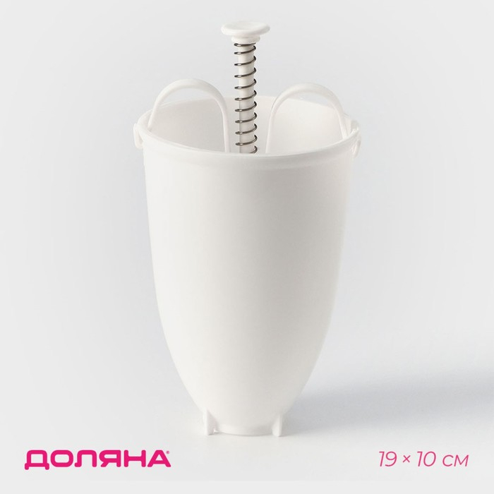 Форма для пончиков Доляна, 10×19 см, цвет белый Форма для пончиков Доляна, 10×19 см, цвет белый