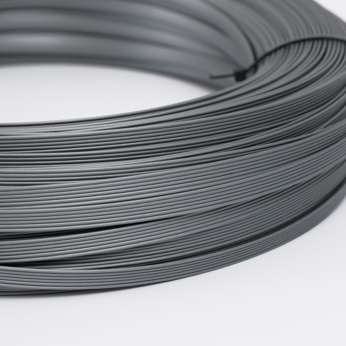 Ротанг искусственный 8 мм 100 м волна (серебро металлик) Ротанг искусственный 8 мм 100 м волна (серебро металлик)