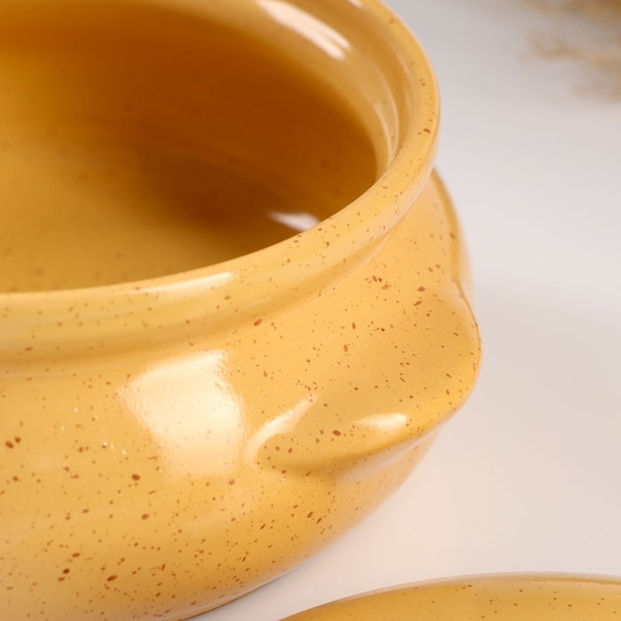 Горшок керамический для запекания  Горшок керамический для запекания "Борисовский" 0,7л / 15х9см, каракум