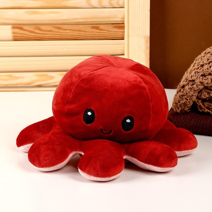 Мягкая игрушка «Осьминог», перевёртыш, цвет МИКС Мягкая игрушка «Осьминог», перевёртыш, цвет МИКС