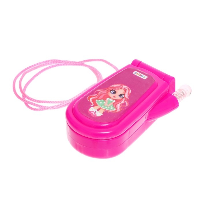 Музыкальный телефон «Девчонки», русская озвучка, световые эффекты, работает от батареек, МИКС Музыкальный телефон «Девчонки», русская озвучка, световые эффекты, работает от батареек, МИКС