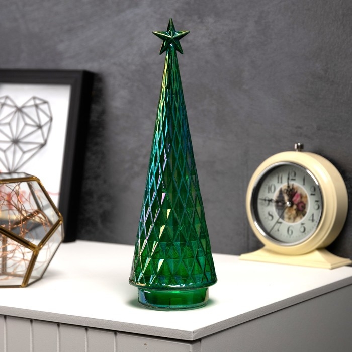 Фигура световая Фигура световая "Елка-хамелеон", 28.5х8.5 см, 10 LED, батарейки АААх2 (нет в комплекте), свечение тёплое белое