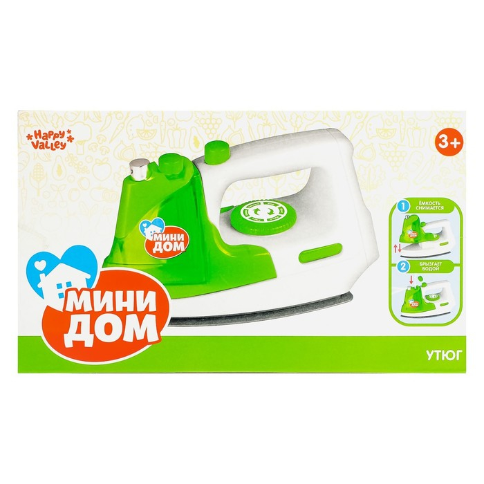 Утюг «Мини-дом», свет, звук, распыляет воду Утюг «Мини-дом», свет, звук, распыляет воду