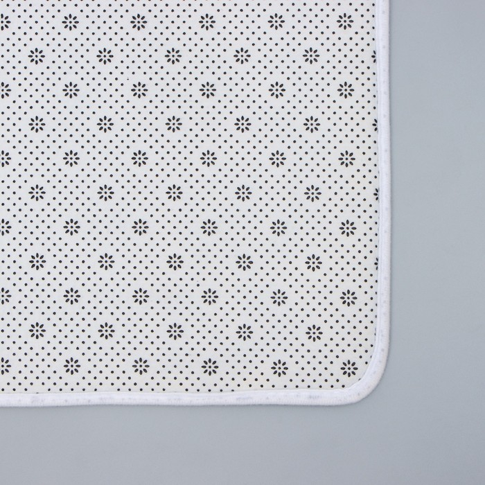 Коврик для ванной и туалета Доляна «Мрамор», 45×120 см