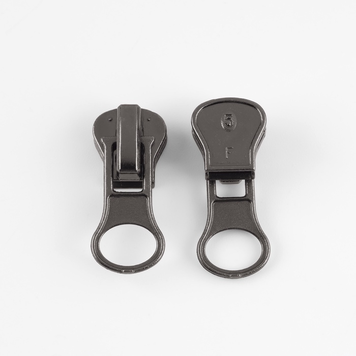 Бегунок автоматический для молнии «Трактор», №5, 10 шт, цвет чёрный никель Бегунок автоматический для молнии «Трактор», №5, 10 шт, цвет чёрный никель