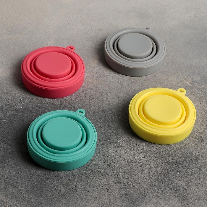 Стакан складной Доляна «Алан», силикон, 150 мл, 8,5×8 см, цвет МИКС Стакан складной Доляна «Алан», силикон, 150 мл, 8,5×8 см, цвет МИКС