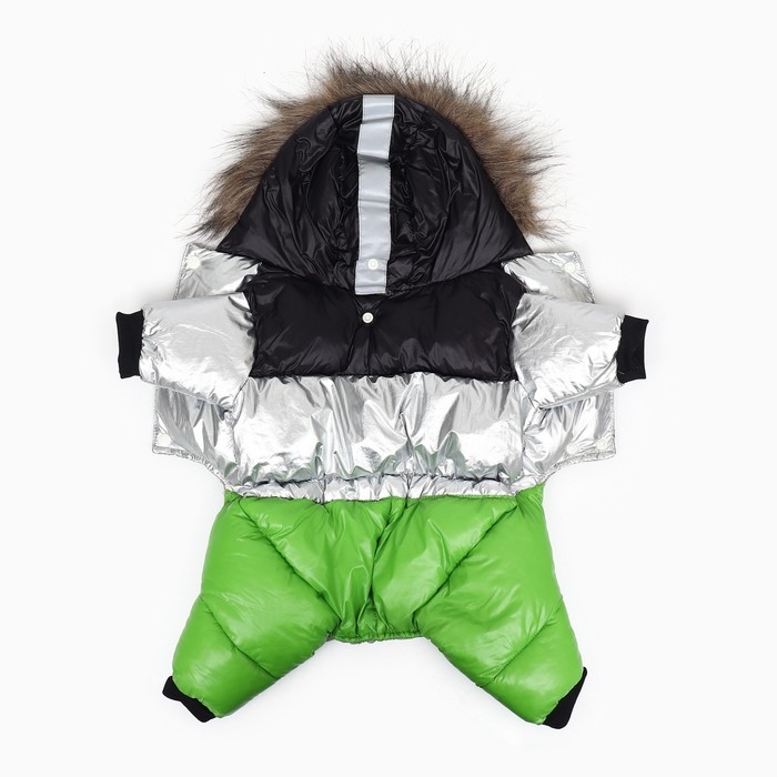 Комбинезон  Комбинезон "Пушок", размер 12 (ДС 28 см, ОГ 38 см, ОШ 27 см), зелёный