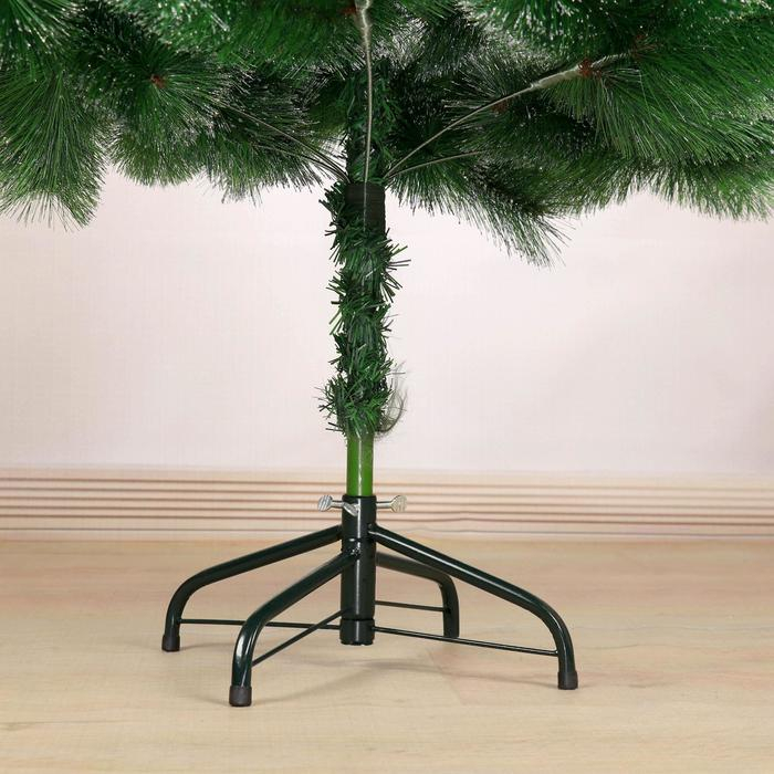 Кедр серебро 150 см, d иголок 10 см, d нижнего яруса 88 см, 152 ветки, металл подставка Кедр серебро 150 см, d иголок 10 см, d нижнего яруса 88 см, 152 ветки, металл подставка