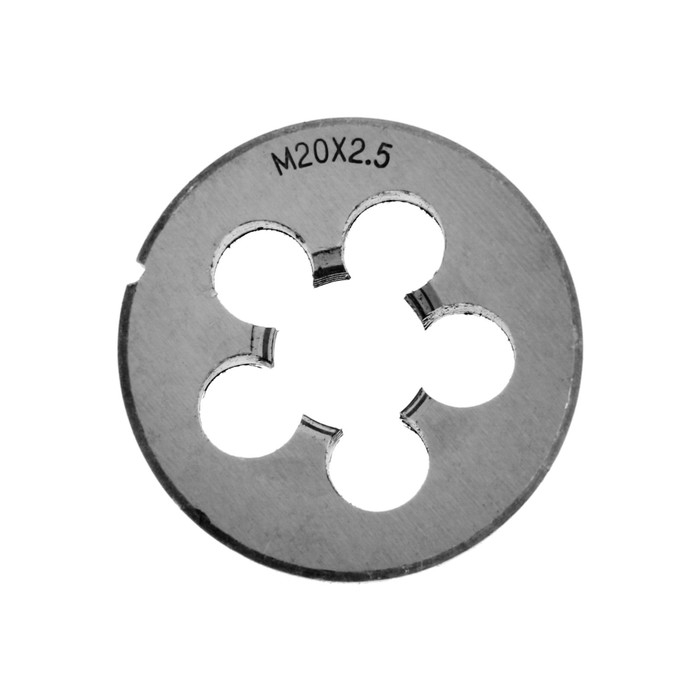 Плашка метрическая ТУНДРА, М20 х 2.5 мм Плашка метрическая ТУНДРА, М20 х 2.5 мм