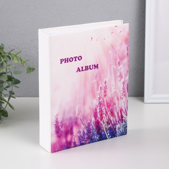Фотоальбом на 200 фото 10х15 см Фотоальбом на 200 фото 10х15 см "Лавандовое поле" МИКС 5х17,5х22,5 см