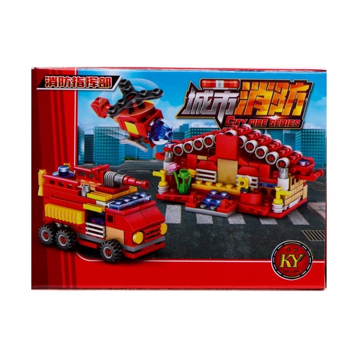 Конструктор пожарные «Техника», 16 видов, МИКС