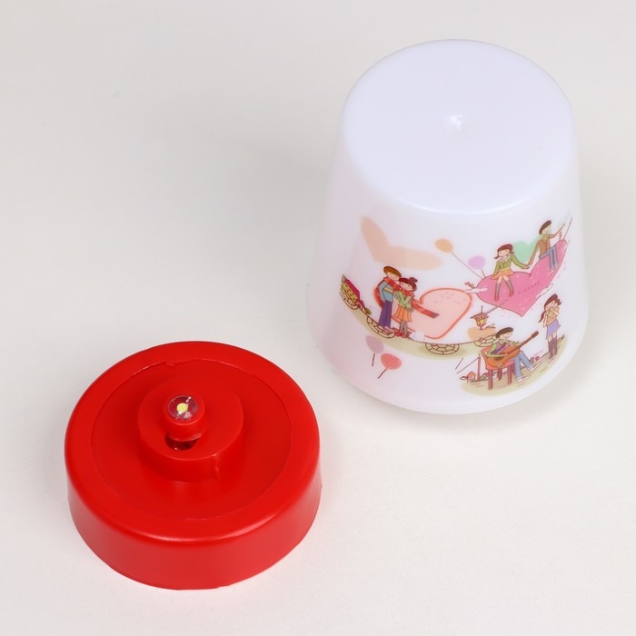 Ночник Ночник "Влюбленные" LED от батареек 3хААА 7,5х7,5х11 см RISALUX