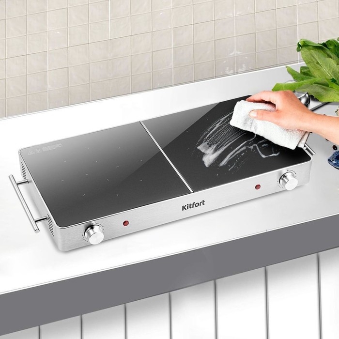 Инфракрасная плита Kitfort КТ-150, 3000 Вт, шнур 0,9 м Инфракрасная плита Kitfort КТ-150, 3000 Вт, шнур 0,9 м