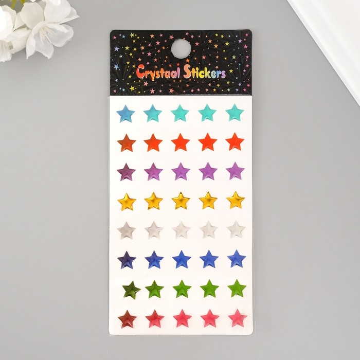 Наклейка пластик Наклейка пластик "Палитра звёзд" 20х9 см