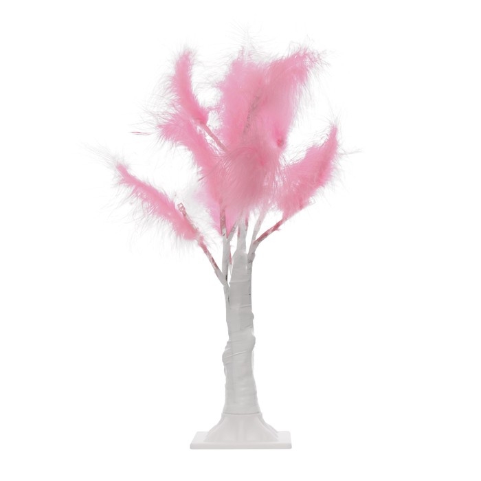 Ночник Ночник "Перья" LED розовый 17x18x35 см