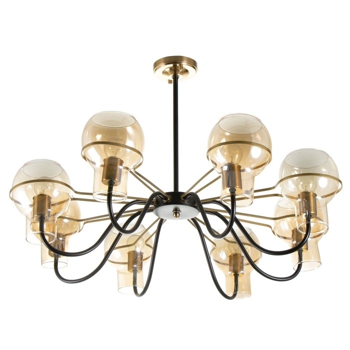 Люстра Люстра "Кэган" 8хE27 40Вт черный 74х74х46,5 см BayerLux