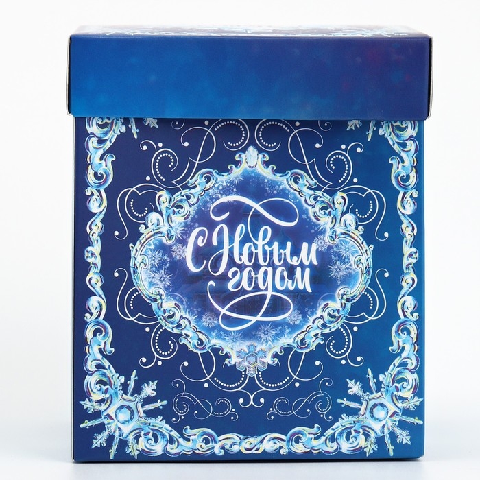 Подарочная коробкановогодняя складная с 3D эффектом «Сказка», 11 х 11 х 13 см, Новый год Подарочная коробкановогодняя складная с 3D эффектом «Сказка», 11 х 11 х 13 см, Новый год