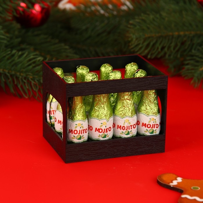 Новый год. Шоколад фигурный MOJITO, со вкусом алкогольного мохито, 9 г Новый год. Шоколад фигурный MOJITO, со вкусом алкогольного мохито, 9 г