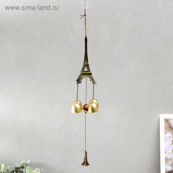 Музыка ветра металл Музыка ветра металл "Эйфелева башня" 4 колокольчика 41 см