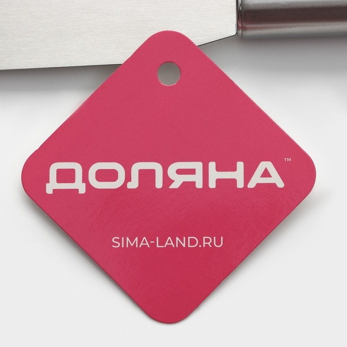 Кондитерская лопатка - палетка прямая Доляна, 27×3 см, рабочая часть 15 см, цвет серебристый