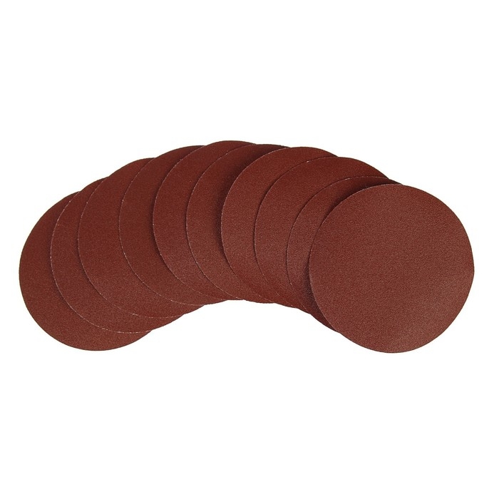 Круг абразивный шлифовальный под Круг абразивный шлифовальный под "липучку" ТУНДРА, 125 мм, Р120, 10 шт.