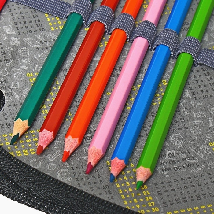 Пенал 2 секции, 125 х 205 мм, с наполнением 23 предмета, Calligrata Пенал 2 секции, 125 х 205 мм, с наполнением 23 предмета, Calligrata "Тачка желтая" ламинированный картон, 30П26/2/set