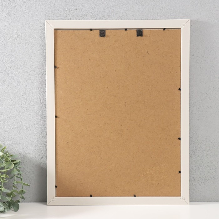 Фоторамка пластик 30х40 см Фоторамка пластик 30х40 см "Кирпичная кладка" белая 44х34 см