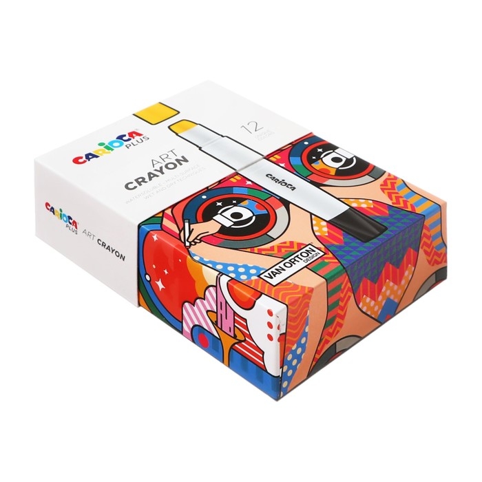 Мелки художественные 12 цветов, Carioca Plus Мелки художественные 12 цветов, Carioca Plus", премиум яркие, мягкие, картон, европодвес